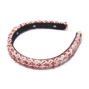 Lele Sadoughi Gigi Tweed Headband in Red